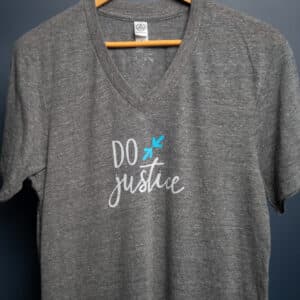 Gray Do Justice Tee