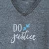 Gray Do Justice Tee - Image 2