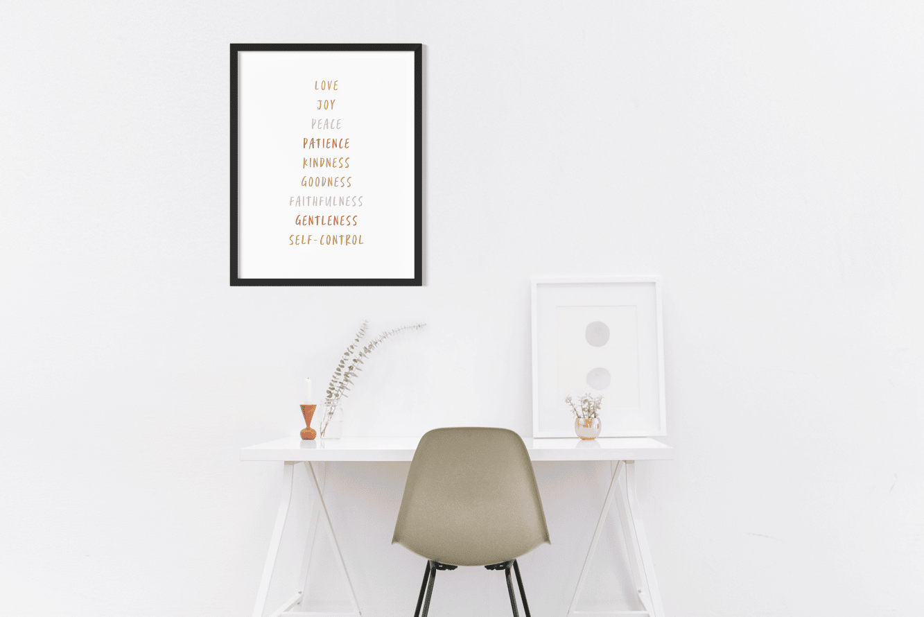 Printable Wall Art: Fruit of the Spirit (8.5x11) - Justice & Mercy