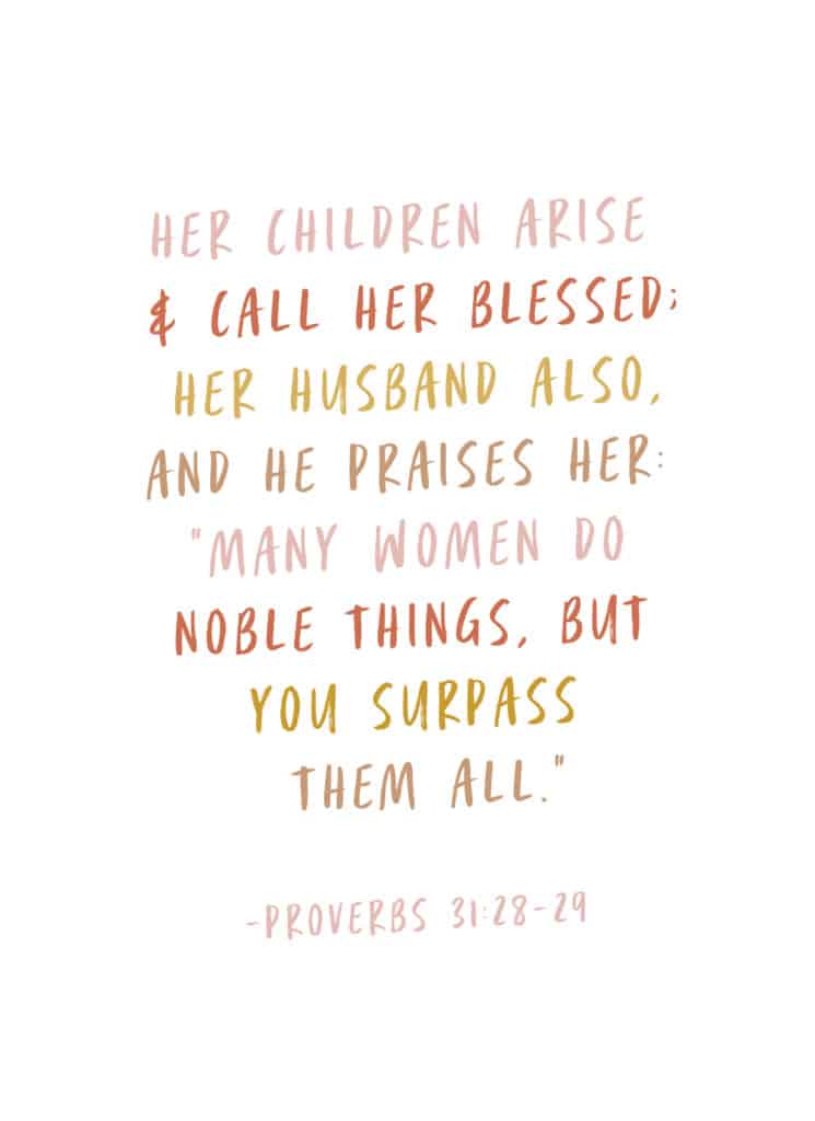 Printable Wall Art: Proverbs 31:28-29(8.5x11) - Justice & Mercy ...